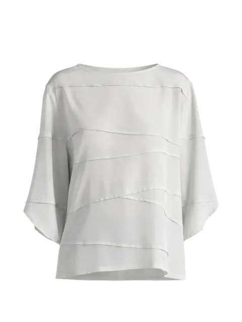 Liviana Conti Iris short-sleeve blouse Grey F6SS06X501