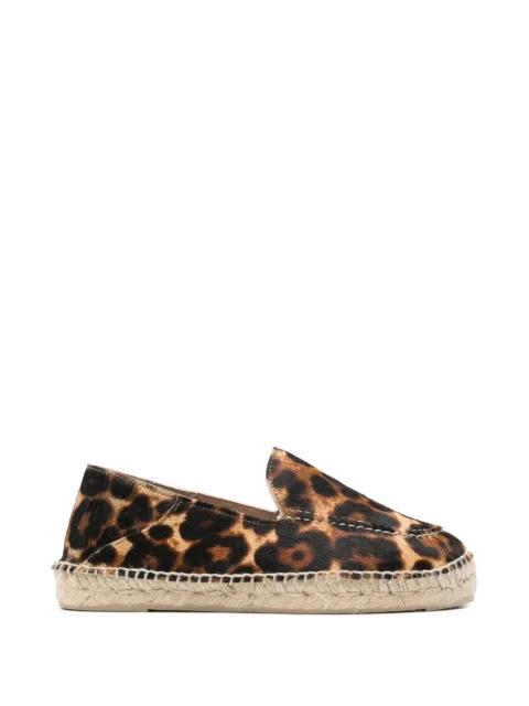 Manebi leopard-print espadrilles Brown D62LR