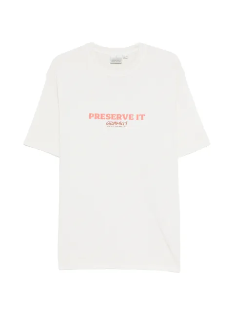 Gramicci printed T-shirt Neutrals G6SUT119