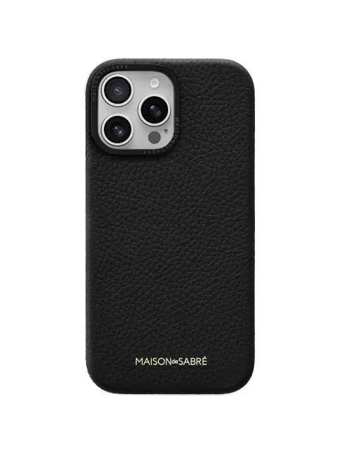 MAISON de SABRÉ leather iPhone 16 Pro Max phone case Black 16PM
