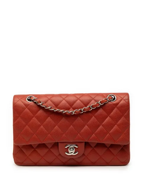 CHANEL Pre-Owned 2010-2011 Medium Classic Caviar Double Flap shoulder bag Red FMFKB0N2Y41FVAUV