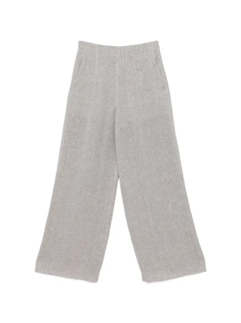 Emporio Armani zip-fastening wide-leg trousers Grey EW004373TE19538
