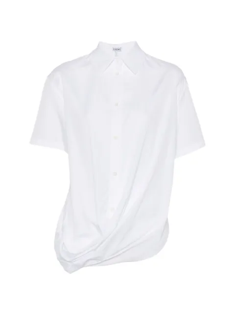 LOEWE twisted button-fastening shirt White S540Y05XD2