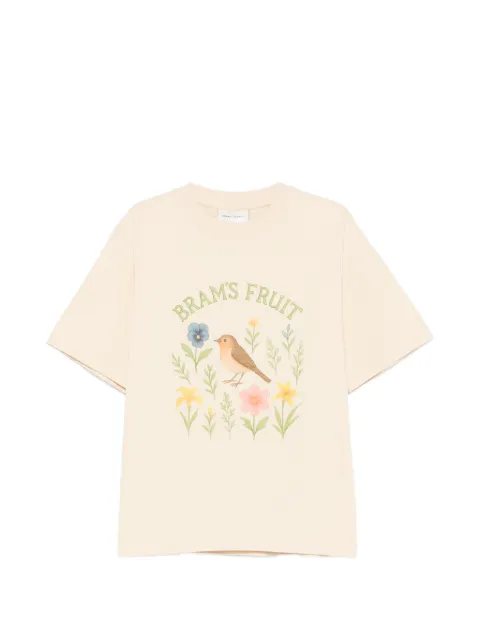 Bram’s Fruit floral-bird-print T-shirt Neutrals 1227
