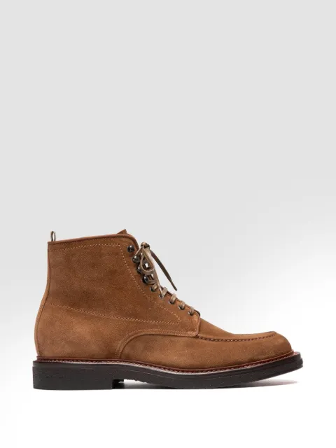 Officine Creative Aston Crepe 004 lace-up boots Brown OCUASCR004LIC37F273