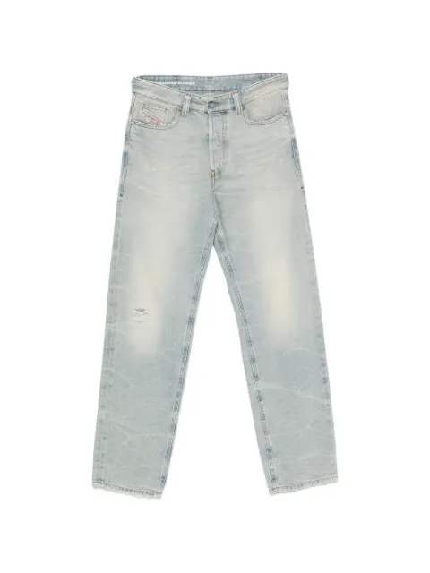 Diesel logo-patch wide-leg jeans Blue A0701809N22