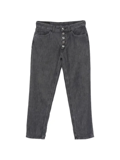 DONDUP Koons button cotton denim jeans Grey DP268BDFE330DLZ7999