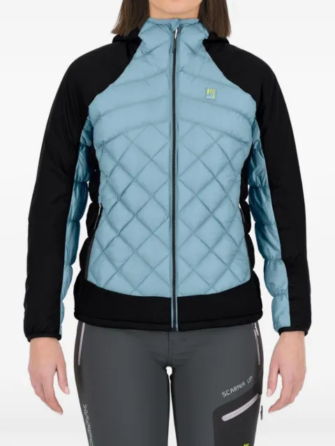 KARPOS Lastei Active Plus W quilt-pattern hooded jacket Blue 2500581