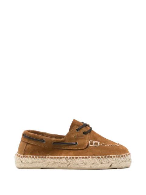 Manebi almond lace-up espadrilles Brown X00KG