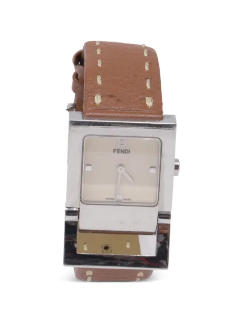 Fendi Pre-Owned Orologi leather-strape 35mm watch Neutrals GILTPUUSJE694854W
