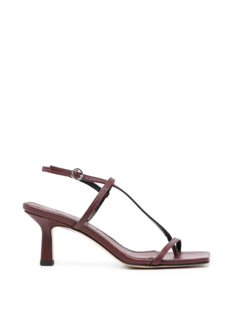 Aeyde strappy square toe sandals Red A11HS0172001012126