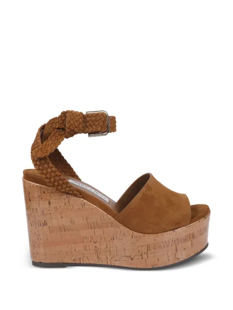 Jimmy Choo braided-strap platform sandals Brown JORIZKF