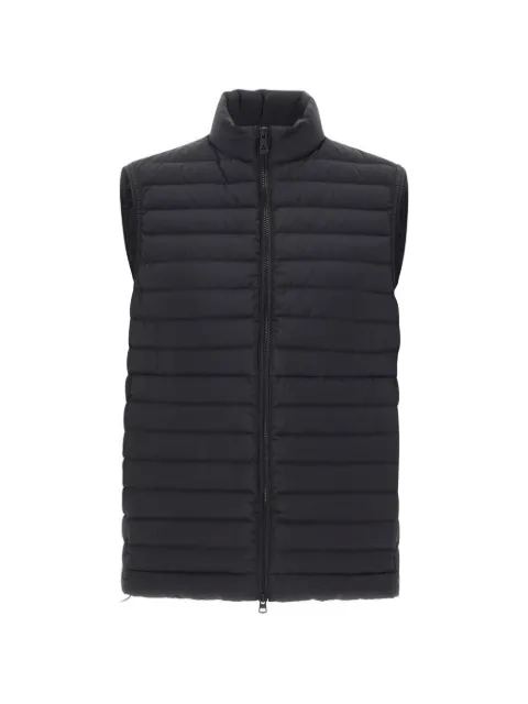 Peuterey quilted stand collar vest Black PEU541901181971NER