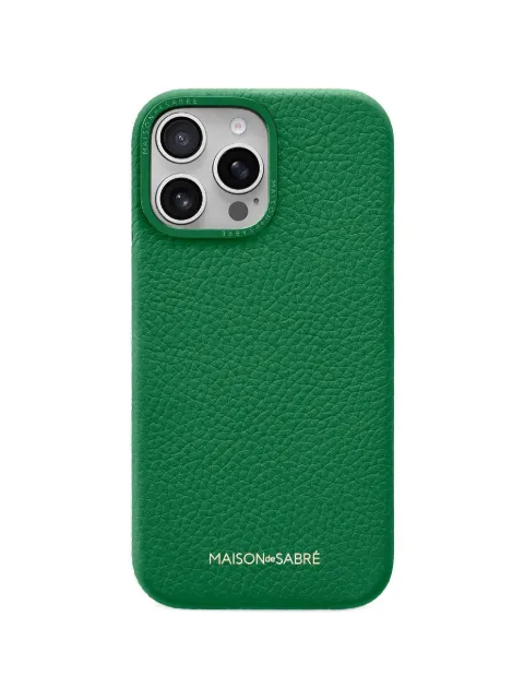 MAISON de SABRÉ leather iPhone 16 Pro phone case Green 16P