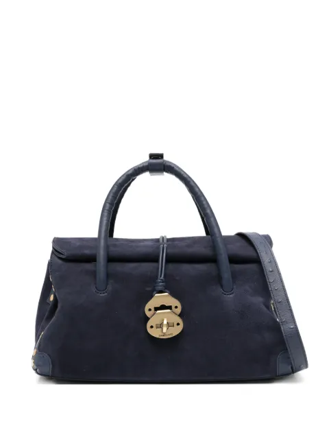 Zanellato Dotta top handle lock tote bag Blue 0708002270000S