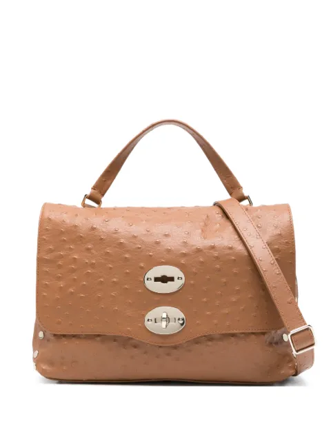 Zanellato studded top-handle tote bag Brown 0680102230000S