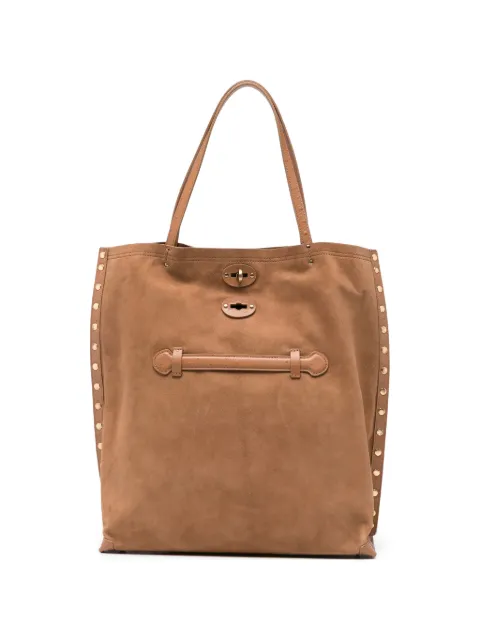 Zanellato A'Spasso studded tote bag Brown 0708202270000M
