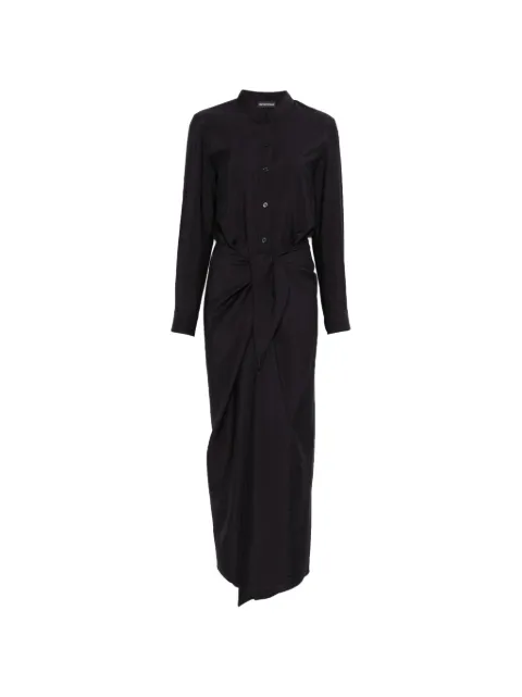 Emporio Armani long-sleeve buttoned midi dress Blue EW003310AF20492