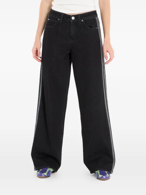 adidas Firebird side-stripe jeans Black KD2909