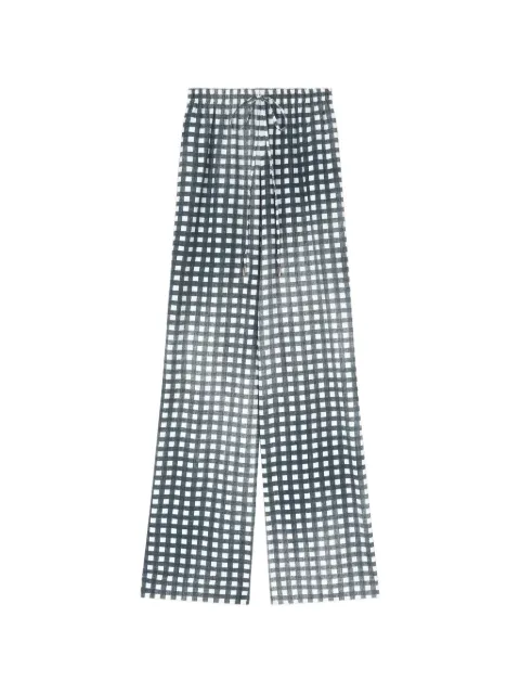 Ermanno Scervino vichy print trousers Black D482P363QYG