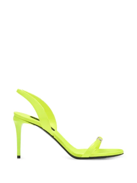 Philipp Plein hexagon-detail strap sandals Yellow PAFSWSA0790PTE003N