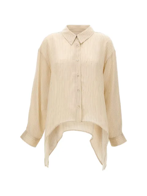 HERSKIND Enrico asymmetric shirt Neutrals 5862259026
