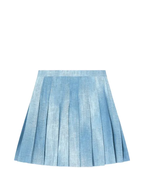 Ermanno Scervino pleated marocain mini skirt Blue D482O394EMY
