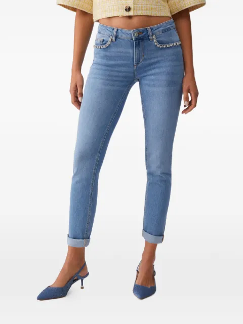 LIU JO bejewelled skinny jeans Blue UA6006D0310