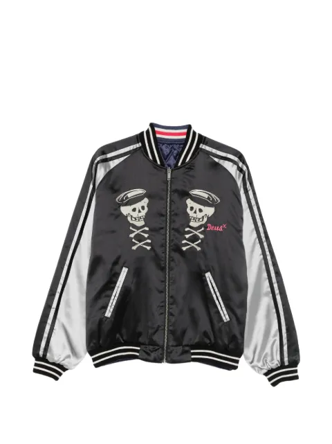 Deus Ex Machina Suka skull-embroidery bomber jacket Black D261MJK327MULTI