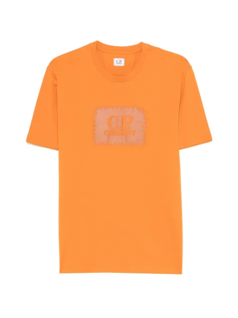 C.P. Company jersey 30/1 short-sleeve logo label T-shirt Orange 20CMTS723A005100W436
