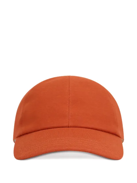 Zanone embroidery-detail baseball cap Orange 82B501ZN382