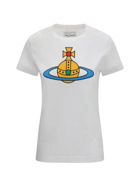 Vivienne Westwood Orb-print T-shirt White 3G01004TJ001M