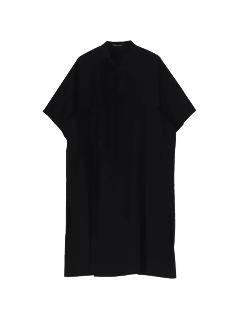 Yohji Yamamoto tie-neck shirt Black HKD05500103