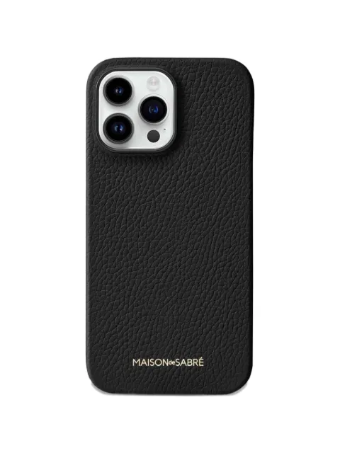 MAISON de SABRÉ Leather iPhone 15 Pro case Black 15P