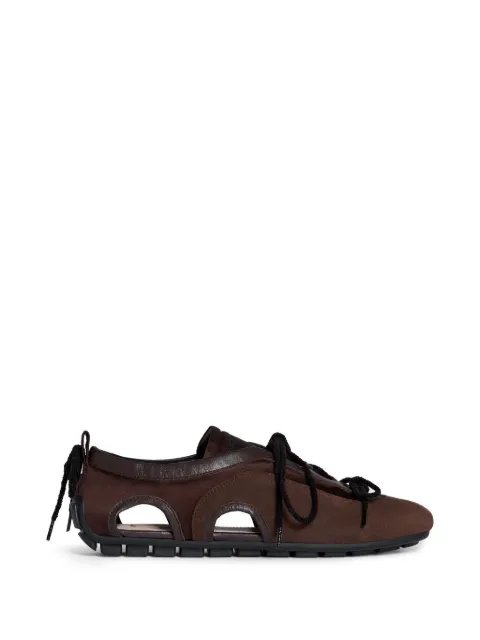 Simone Rocha cut-out ballerina sneakers Brown BPT100755