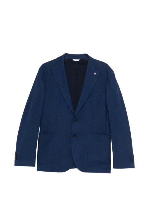 Manuel Ritz pin-detail blazer Blue 4032G2728M263171