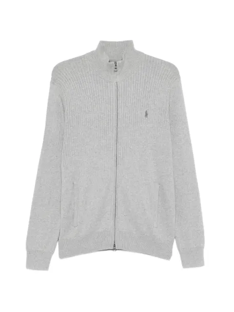 Polo Ralph Lauren ribbed-knit zip-up cardigan Grey 710P04444003
