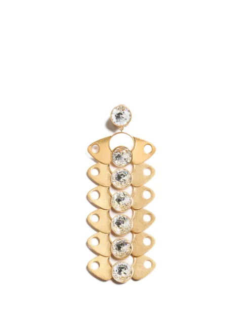 Valentino Garavani Pages single earring in metal and crystal Gold WJ0BN4YCW