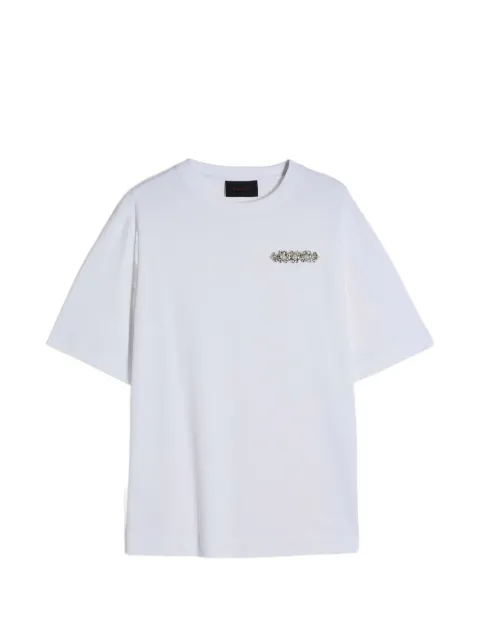 Simone Rocha boxy embellished-detail T-shirt White 5450B0553WHITEPEARLCLEAR