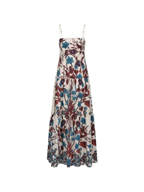 Johanna Ortiz Simbólico floral-pattern maxi dress Neutrals PT03802