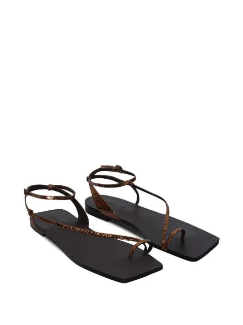 Johanna Ortiz Flamenco Echoes leather sandals Brown AC01994