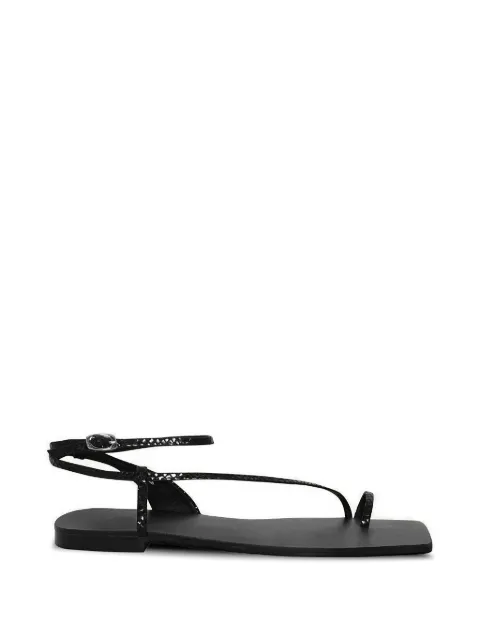 Johanna Ortiz Flamenco Echoes flat sandals Black AC02016
