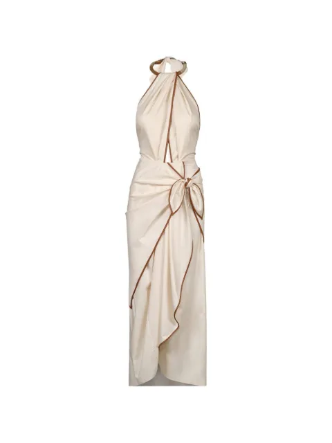 Johanna Ortiz Centro Del Cielo midi dress Neutrals PT03710