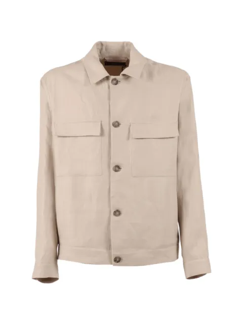 Peserico pocket overshirt Neutrals R5223702606