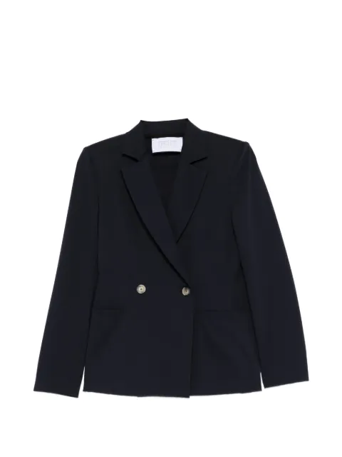 Harris Wharf London notched-lapel double-breasted blazer Blue AK3502PXL