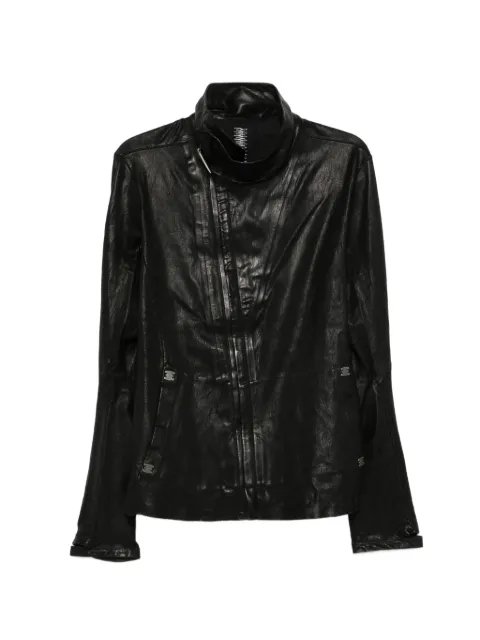 Isaac Sellam Experience zip-up leather jacket Black IMPARABLENEOE26
