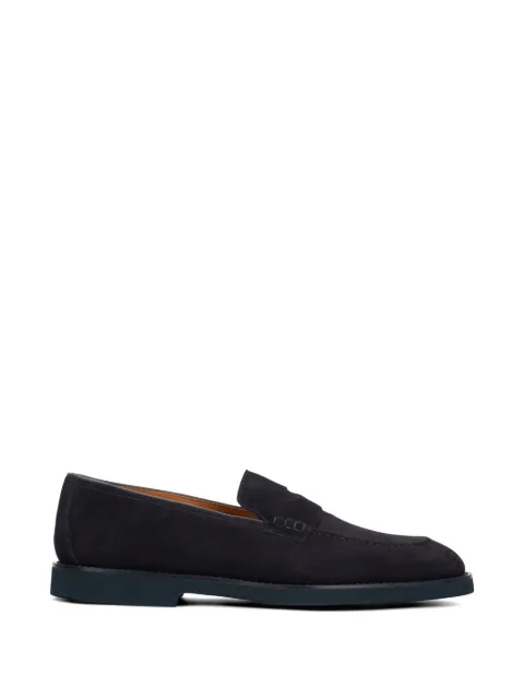 Doucal's suede penny loafers Blue DU3294VIOSNE