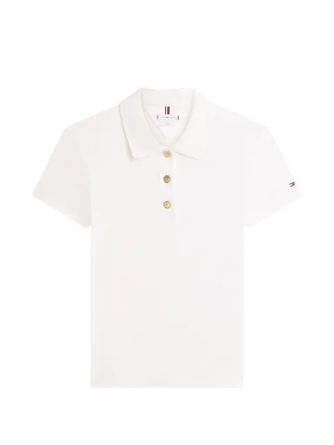 Tommy Hilfiger button-up polo top White WW0WW49252YBL