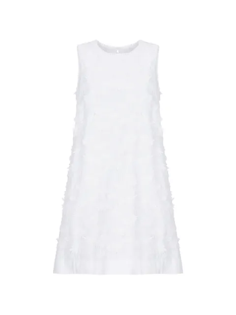 P.A.R.O.S.H. floral-embroidered sleeveless mini dress White D726183CUBO26801