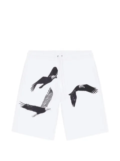 IUTER Freedom eagle-print shorts White 24SISS07